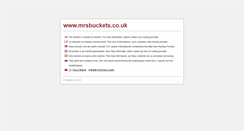 Desktop Screenshot of mrsbuckets.co.uk