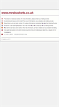 Mobile Screenshot of mrsbuckets.co.uk